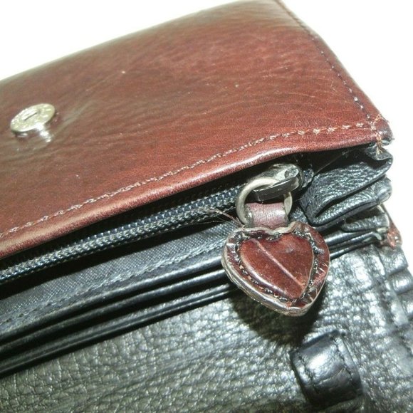 Brighton Leather Wallet Brown Crocodile Reptile - Picture 6 of 8